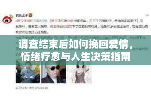 调查结束后如何挽回爱情，情绪疗愈与人生决策指南