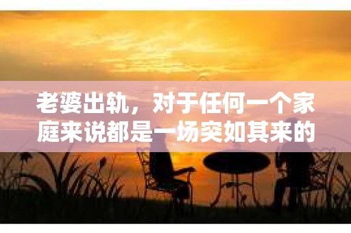 老婆出轨，对于任何一个家庭来说都是一场突如其来的风暴。面对这样的困境，如何挽回婚姻，重拾家庭的和谐，成为了许多人迫切想要了解的问题。今天，我们就来聊聊这个敏感而现实的话题——老婆出轨最好的挽回办法。