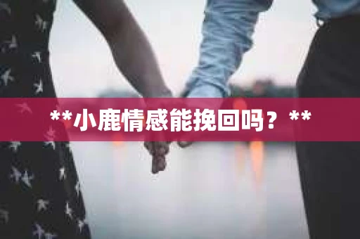 **小鹿情感能挽回吗？**