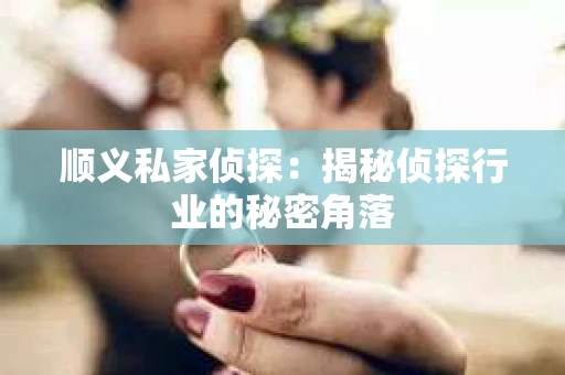 顺义私家侦探：揭秘侦探行业的秘密角落