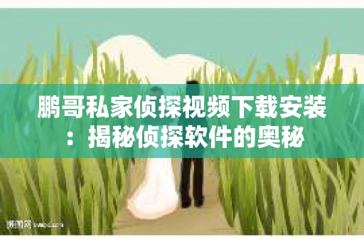 鹏哥私家侦探视频下载安装：揭秘侦探软件的奥秘