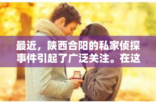 最近，陕西合阳的私家侦探事件引起了广泛关注。在这个信息爆炸的时代，隐私保护显得尤为重要。今天，我们就来聊聊这个事件，看看它背后的一些故事。
