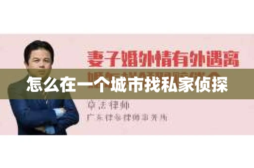 怎么在一个城市找私家侦探