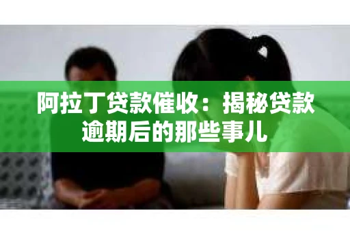阿拉丁贷款催收：揭秘贷款逾期后的那些事儿