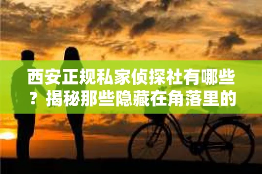 西安正规私家侦探社有哪些？揭秘那些隐藏在角落里的神秘力量