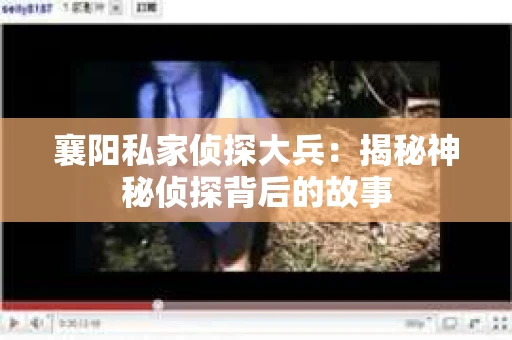 襄阳私家侦探大兵：揭秘神秘侦探背后的故事