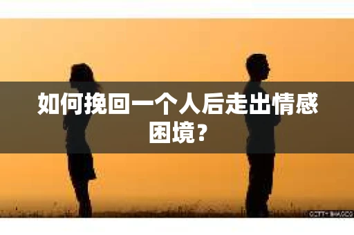 如何挽回一个人后走出情感困境？